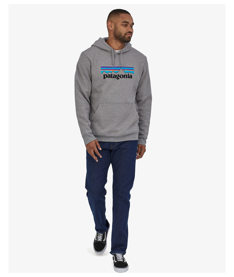 美國patagonia logo uprisal hoody 套頭連帽衛衣 經典印花帽衫