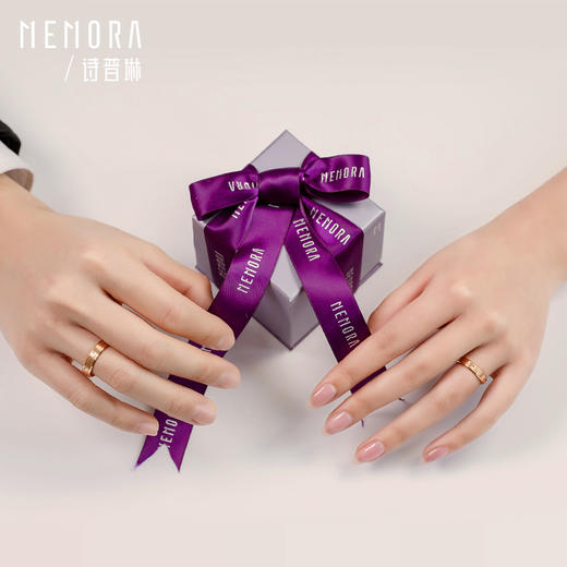 【方枪枪推荐】时光印记18K金澳洲镶钻石年轻女士男士情侣戒对戒DL0470/DL0013 商品图4