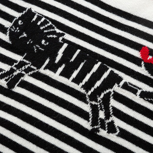 【卡通条纹童装羊绒衫】羊绒世家21年秋冬儿童羊绒衫时尚条纹内搭针织保暖毛衣 商品图5