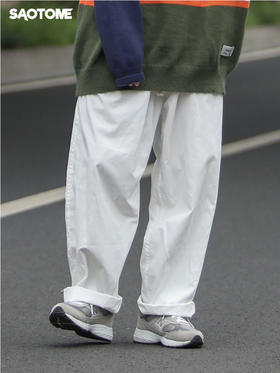 STME/CK00100三色阔腿直筒工装裤