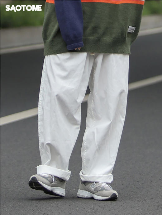 STME/CK00100三色阔腿直筒工装裤 商品图0