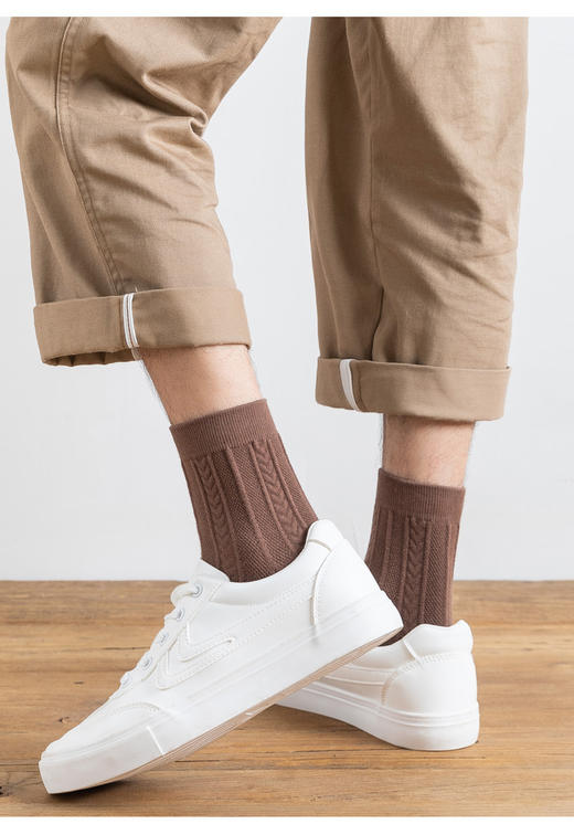 【秋冬加厚新疆棉袜】日式男袜女袜防臭吸汗秋冬加厚保暖全棉袜 商品图5