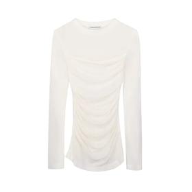 叠加假两件针织上衣