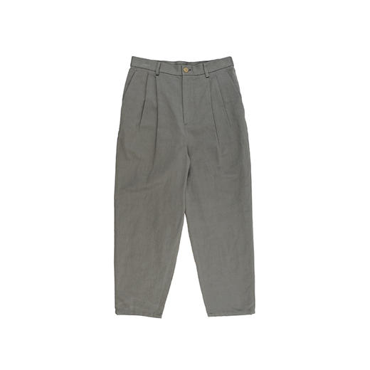 日本 DIGAWEL 2Tuck Tapered Pants 棉麻混合锥形休闲九分裤 商品图1