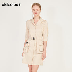 oldcolour秋季时尚气质中袖连衣裙N13102326