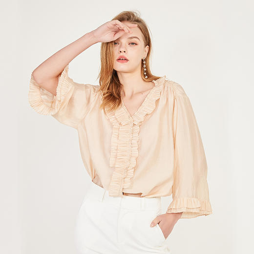 oldcolour秋季气质百搭长袖套头衫N12013229 商品图3