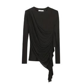 垂坠褶皱针织上衣