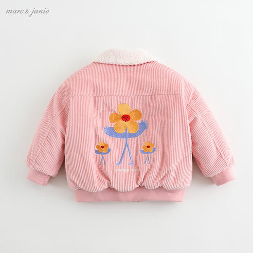 【反季清仓】马克珍妮宝宝冬装 女童加绒灯芯绒外套 儿童上衣213080 商品图2