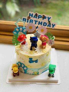 汪汪队立大功奶油蛋糕 下单前请仔细阅读商品详情