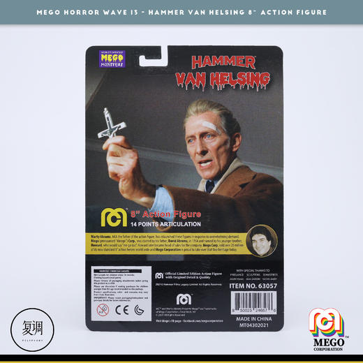 现货 Mego Hammer Film 亚伯拉罕 范海⾟ 8英寸挂卡 商品图7