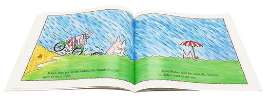 The Dumb Bunnies 糊兔日记英文原版绘本3册 疯狂的兔子幽默搞笑趣味图画故事书 神探狗Dog man同作者Dav Pilkey 商品图2