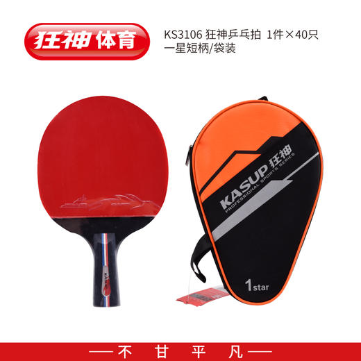 狂神3106乒乓拍一星短柄 商品图0