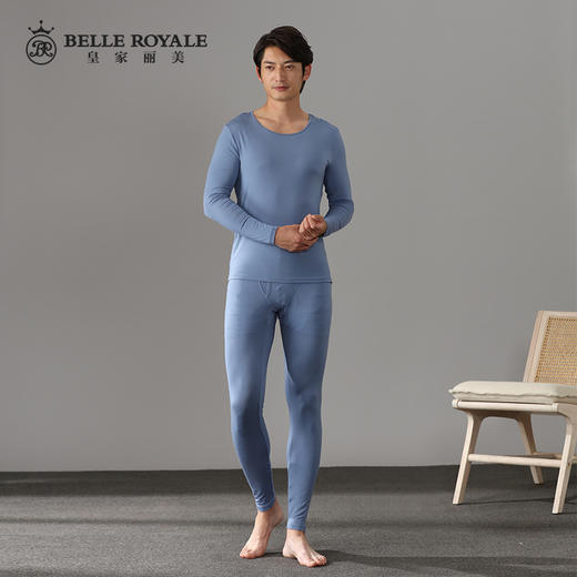 皇家丽美男士薄款修身柔软保暖衣套装BNN8145 商品图0