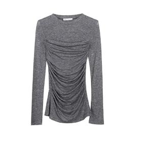 叠加假两件针织上衣