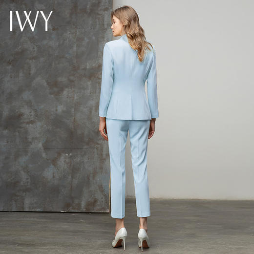 IWY/蓝色西装套装女气质时尚职业正装西服韩版主持面试工作服 CP10316蓝色 商品图3