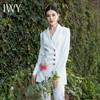 IWY/白色休闲西装套装女韩版气质ol主持人职业装播音艺考面试正装 C1346+p1246 商品缩略图2