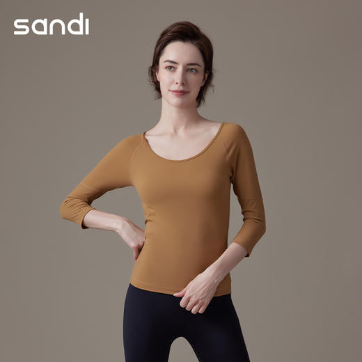 Sandi三蒂瑜伽服七分袖SU21C09 商品图4