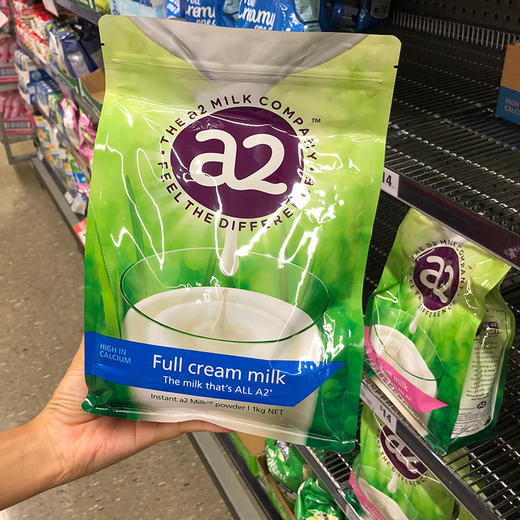 【中欧班列精选】澳洲 a2袋装高钙全脂高蛋白儿童学生成人奶粉1kg HNMG 商品图5