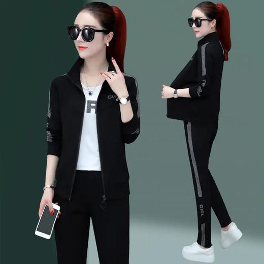 SP252920新款时尚休闲洋气个性卫衣团购三件套 商品图2