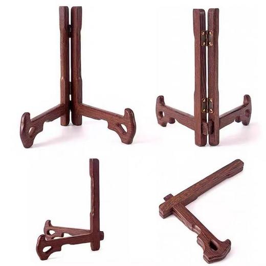 预售定制【鸡翅木实木架】放摆件 证书 茶饼多功能实用木架！ 商品图0