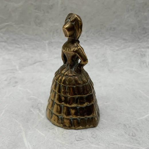 手摇好运铃铛 复古淑女人像黄铜铃铛 四款可选 商品图3