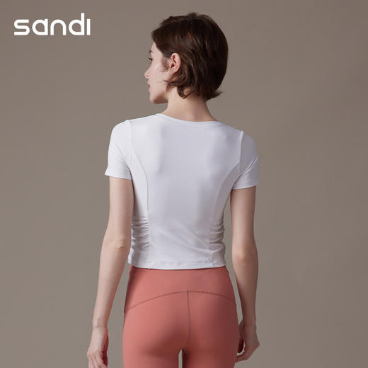 Sandi三蒂瑜伽短款短袖SA21C10 商品图1