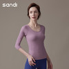 Sandi三蒂瑜伽服七分袖SU21C09 商品缩略图2
