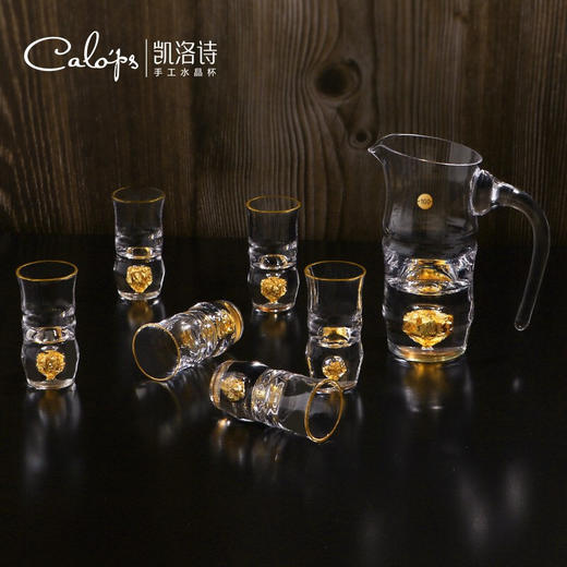 凯洛诗步步高升白酒具礼盒套装一壶六杯 商品图2