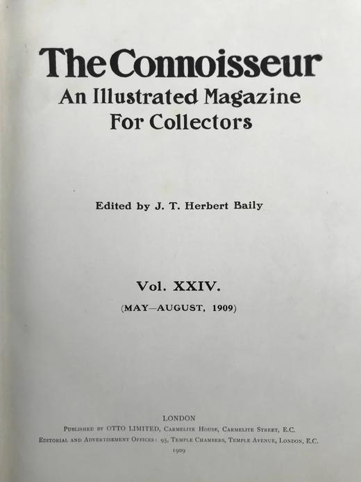 1909年5-8月 鉴赏家杂志 数百幅插图 漆布精装16开 商品图2
