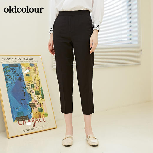oldcolour春秋季商场同款纯色显瘦长裤女N31073162 商品图1
