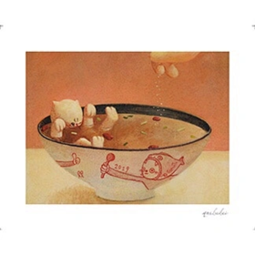 艺术花生 X 高贝贝艺术版画丹田奶酪系列《我汤》#此商品参加第十一届北京惠民文化消费季