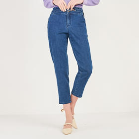 oldcolour秋季时尚百搭水洗牛仔长裤女N12113215