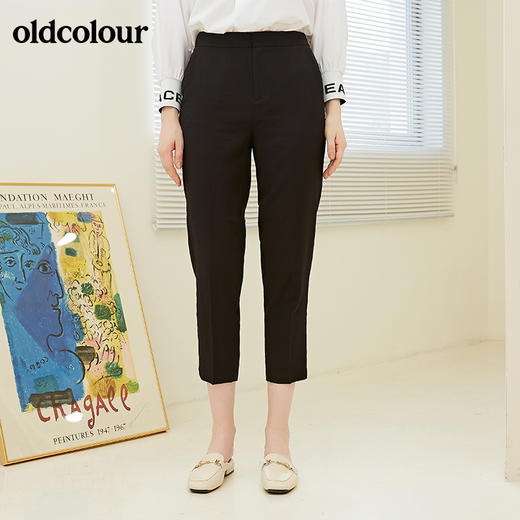 oldcolour春秋季商场同款纯色显瘦长裤女N31073162 商品图0