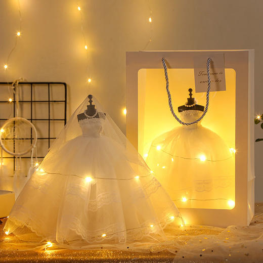 生日礼物女送闺蜜姐妹女友创意实用特别少女心18岁成人礼婚纱模型 商品图2