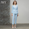 IWY/蓝色西装套装女气质时尚职业正装西服韩版主持面试工作服 CP10316蓝色 商品缩略图4