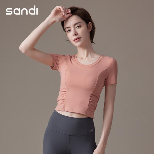 Sandi三蒂瑜伽短款短袖SA21C10 商品图4