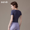 Sandi三蒂瑜伽短款短袖SA21C10 商品缩略图3