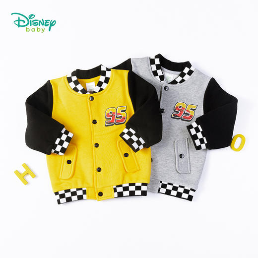 迪士尼男童宝宝潮春秋加绒保暖时尚棒球服夹克外套203S1432
 商品图0