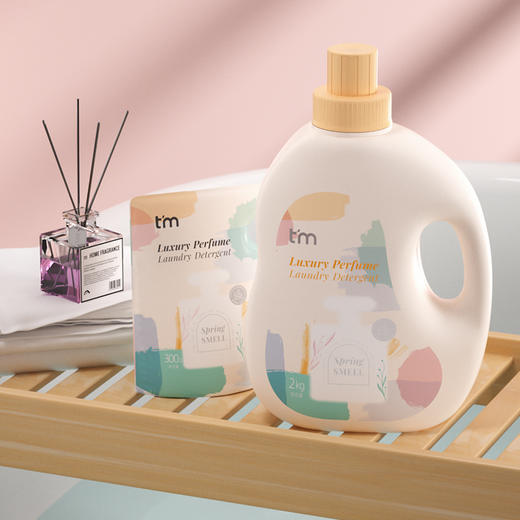 【品牌直发】植护糖糖妈咪香水洗衣液香味持久留香家用实惠装 2kg/1瓶 拍送洗衣液袋装300g 商品图1