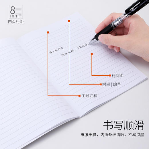 得力无线胶装本(混)24页32K7952 商品图3