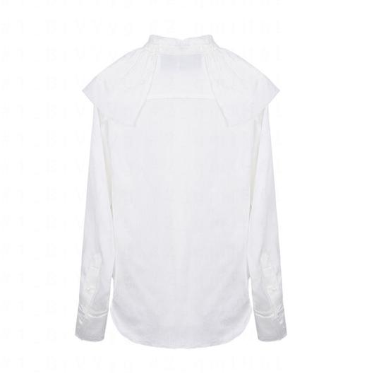 披肩领单肩溢边衬衫 商品图4