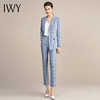 IWY/格纹长袖西装套装女时尚修身高端职业装气质女神范商务ol工作服 213123C1+P1 商品缩略图2