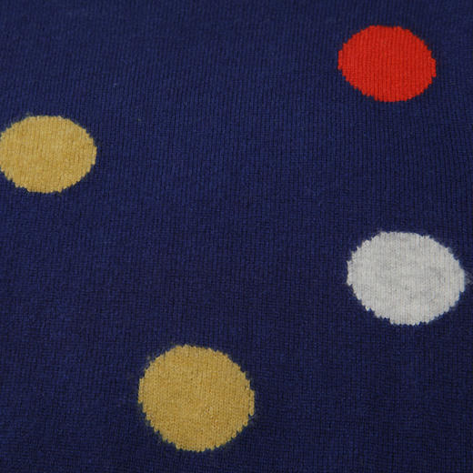 【可爱圆点童装羊绒衫】童装中大童100%山羊绒衫时尚圆点装饰内搭女保暖毛衣 商品图4