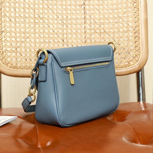 【时髦复古马鞍包】小包包2021新款潮臻皮女包单肩斜挎包夏季百搭感腋下包马鞍包 商品图13