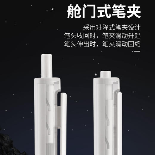 点石时空仓双珠速干按动笔0.5黑 商品图3