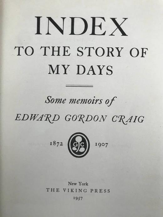 爱德华·戈登·克雷回忆录 31幅插图 漆布脊精装大32开 商品图3