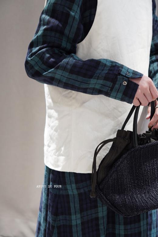 ROBE de PEAU复古白/黑色2ways马甲 商品图13