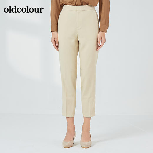 oldcolour春秋季商场同款纯色显瘦长裤女N31073162 商品图4