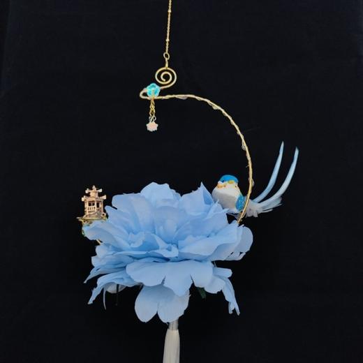 月下小居古风汉服牡丹芙蓉灯笼diy 手提灯笼中国风汉服拍照道具 商品图8