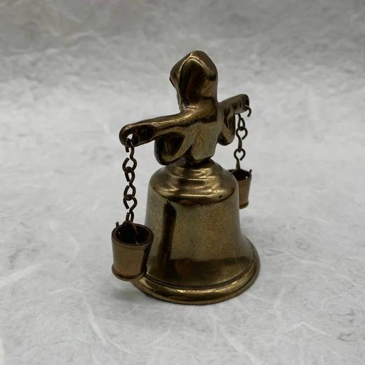 手摇好运铃铛 复古淑女人像黄铜铃铛 四款可选 商品图12